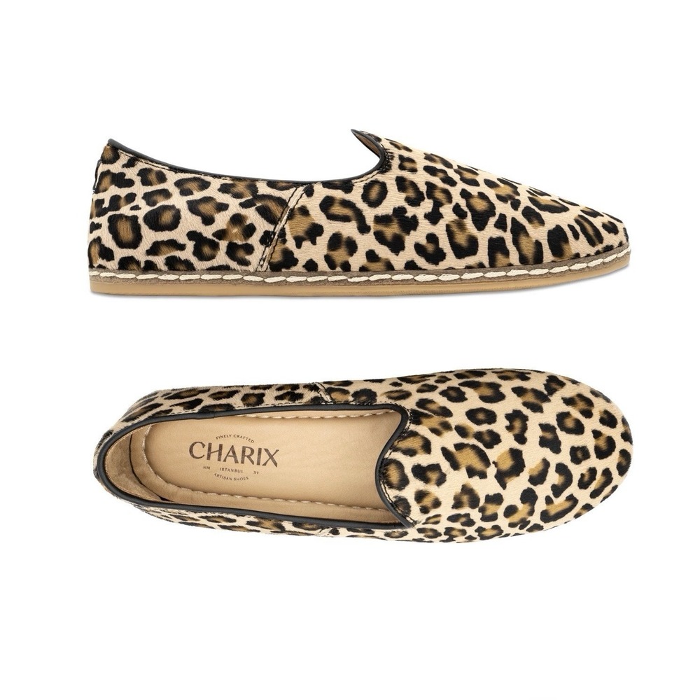 Charix Leopard Slip-On Women's Shoe EU 36 US 6 NIB Cowhide Hair‎